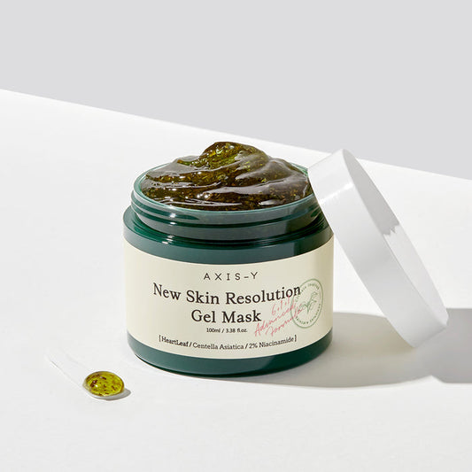 AXIS-Y New Skin Resolution Gel Mask asian authentic genuine original korean skincare montreal toronto calgary canada thekshop thekshop.ca natural organic vegan cruelty-free cosmetics kbeauty vancouver free shipping