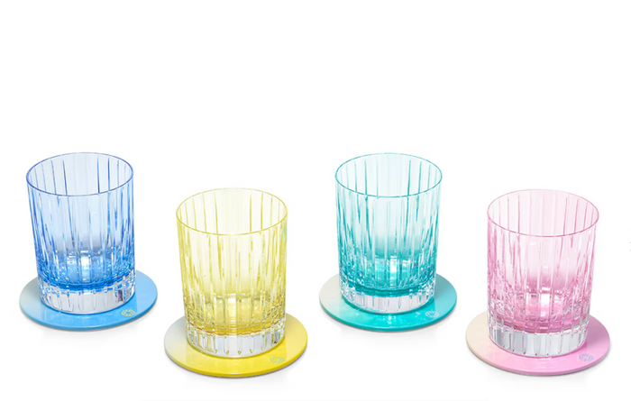 BACCARAT Octogone pastel colors of joy coasters
