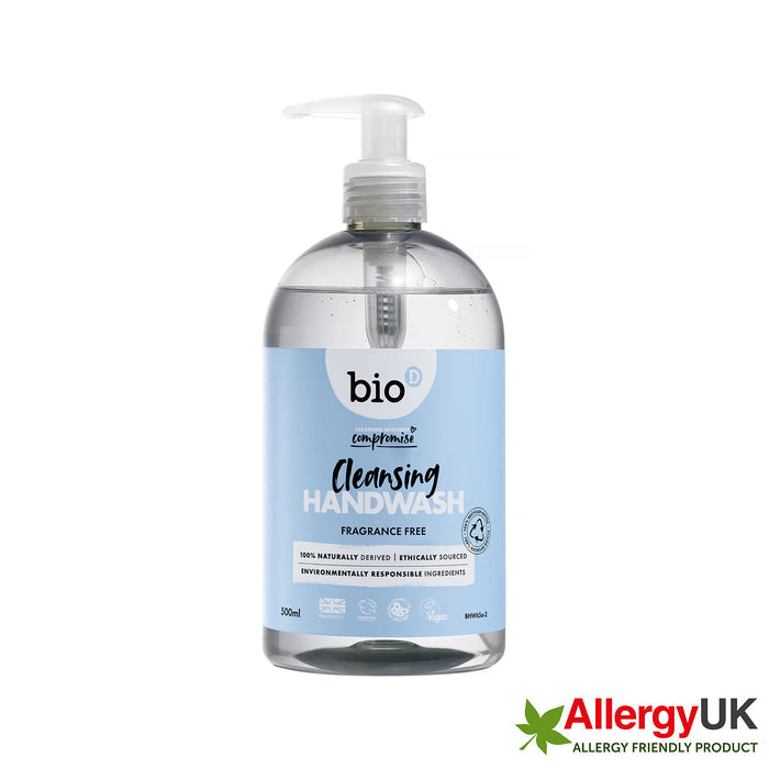 Bio-D Sanitising Hand Wash Fragrance Free 500ml