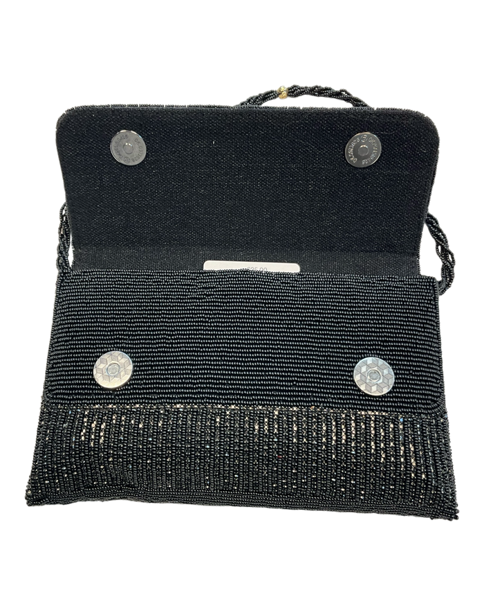 Black - Rich Hand Embroidered Clutch Bag / Handbag -Bollywood / Weddings - AKB278 11KJ25
