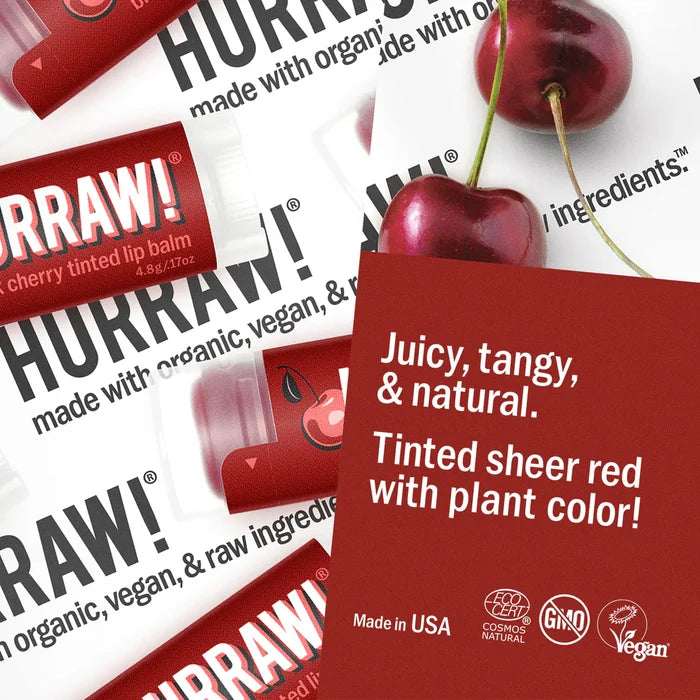 Hurraw! | Black Cherry Tinted Lip Balm