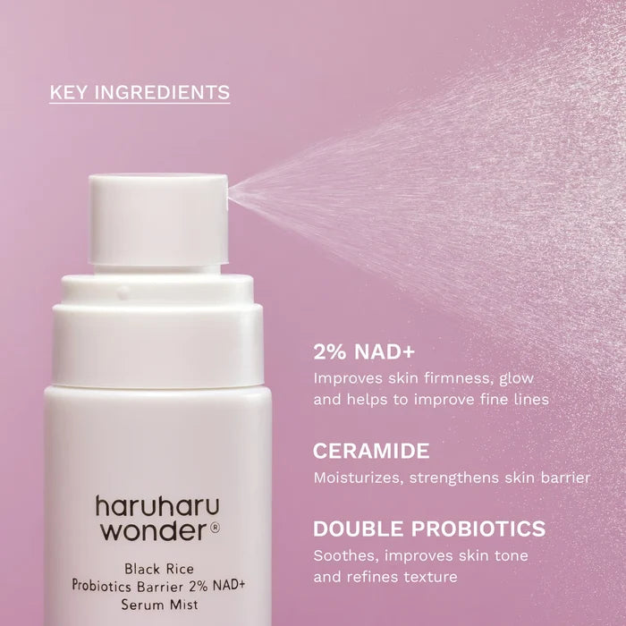 Black Rice Probiotics Barrier NAD+ Serum Mist