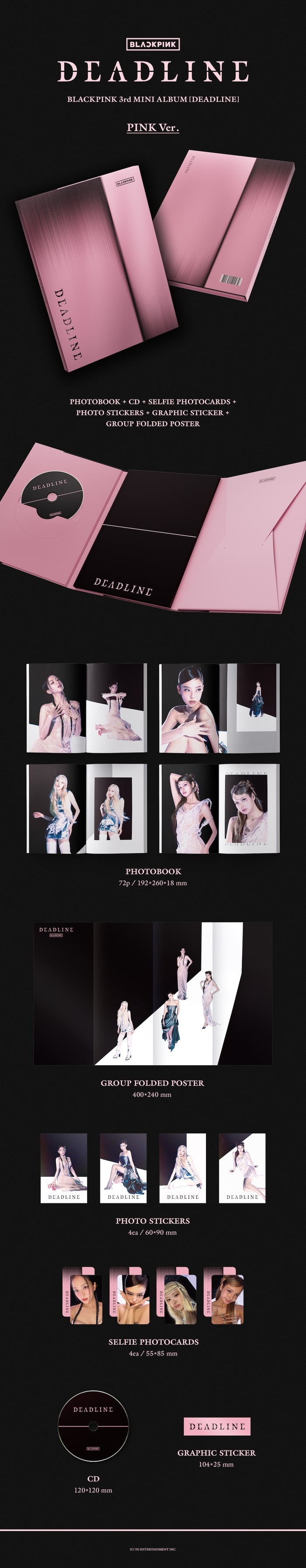 [BLACKPINK] BLACKPINK 3rd MINI ALBUM [DEADLINE] PINK Ver.- [PRE-ORDER]-Luxiface.com