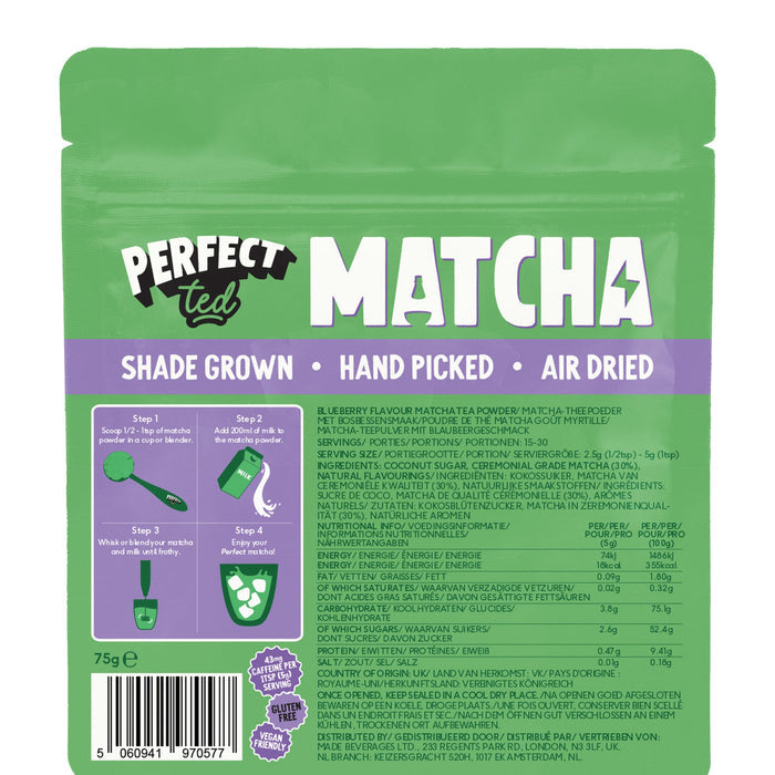 Blueberry Matcha Powder - PerfectTed - Matcha Powder
