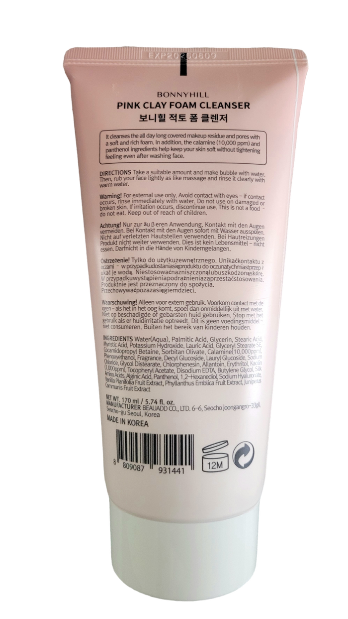 Bonnyhill Pink Clay Foaming Cleanser