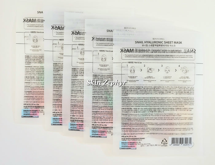 Bonnyhill Snail Hyaluronic Sheet Mask