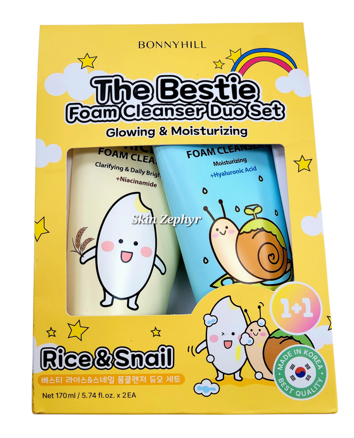 Bonnyhill The Bestie Foam Cleanser Duo Set: Glowing and Moisturizing
