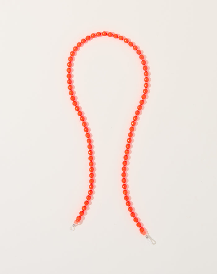Ina Seifart Brillenkette Eyeglass Chain in Neon Orange
