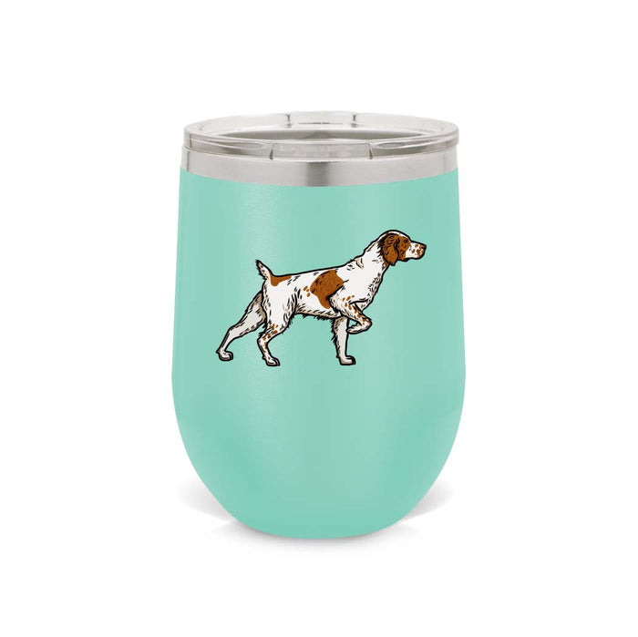 Seafoam / Orange + White Brittany