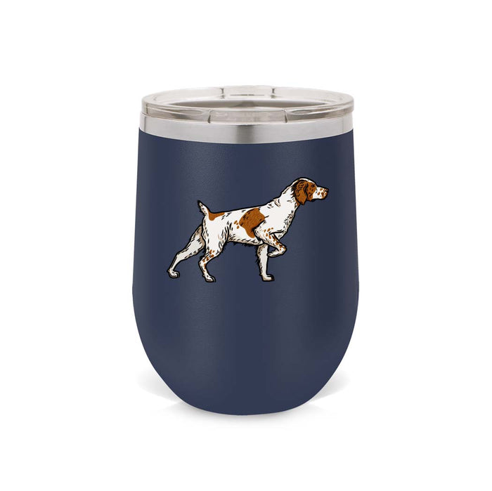 Navy Blue / Orange + White Brittany