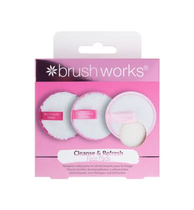 Brushworks Cleanse & Refresh Face Pads 3 Pack
