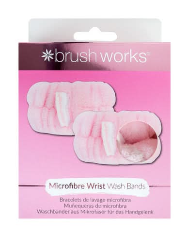 Brushworks Microfibre Wrist Wash Bands 2 Pack