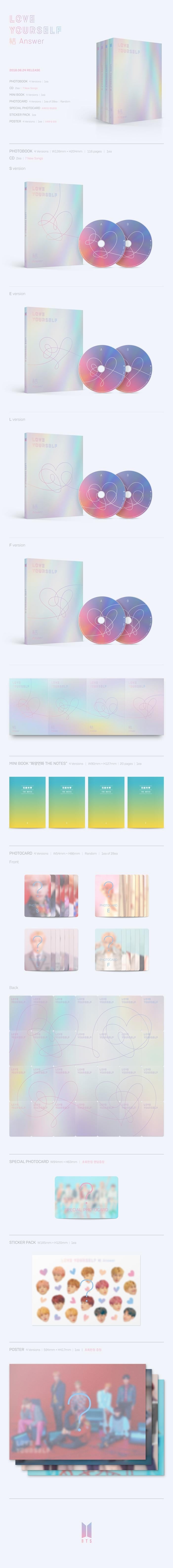 [BTS] BTS Repackage Album [LOVE YOURSELF 結 'Answer']-Luxiface.com