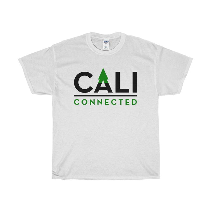 CaliConnected White Cotton Tee Shirt