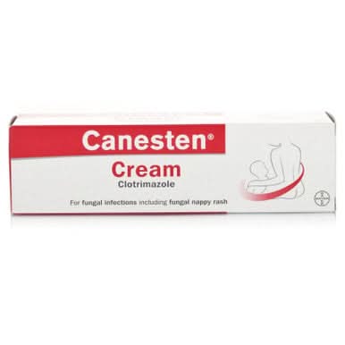 Canesten Cream box on a white background
