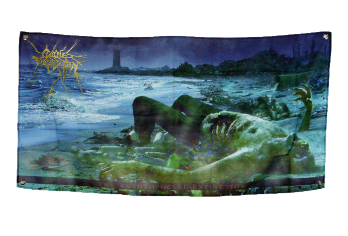 CATTLE DECAPITATION (Anthropocene Extinction) Banner/Flag 48" X 24"