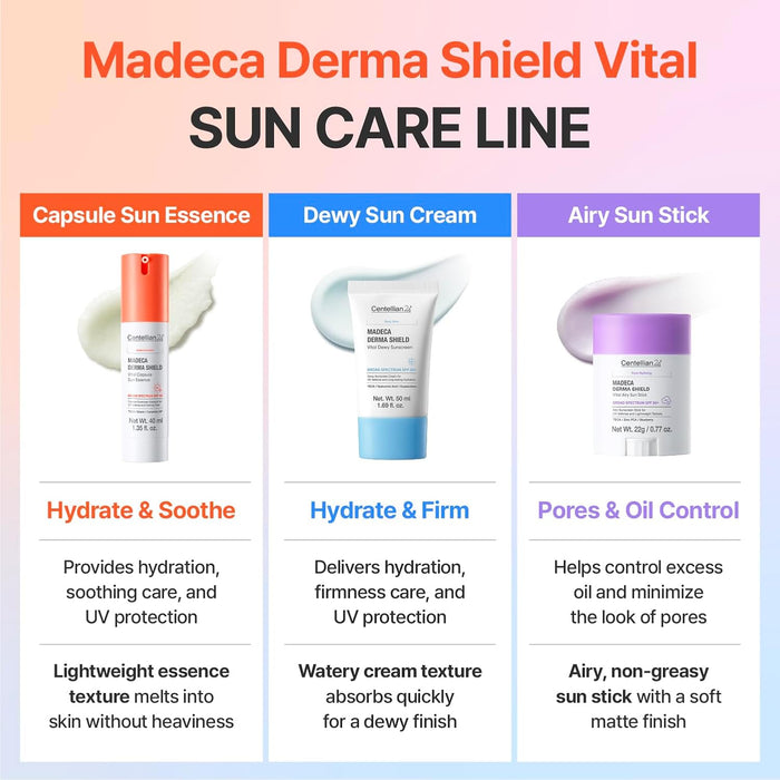 [Centellian24] Madeca Derma Shield Vital Dewy Sun Cream (OTC)) 50ml-Luxiface.com
