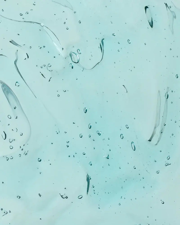 Close up of gel showing the texture of the product.