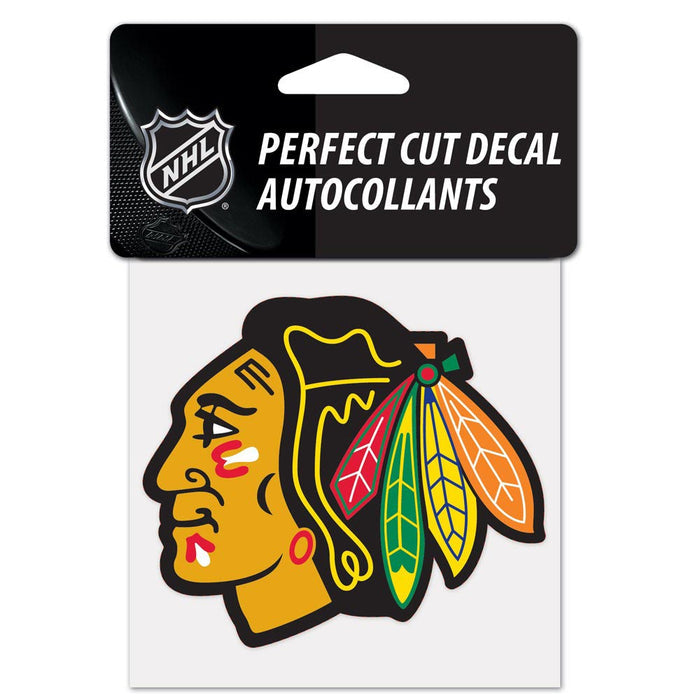 Chicago Blackhawks 4" x 4" Die-Cut Decal