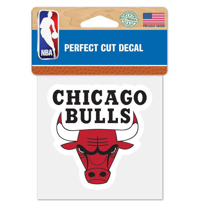 Chicago Bulls 4" x 4" Die-Cut Decal
