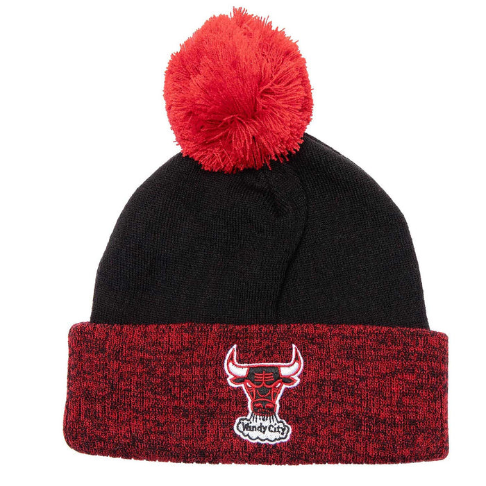 Chicago Bulls Two Tone Pom Beanie