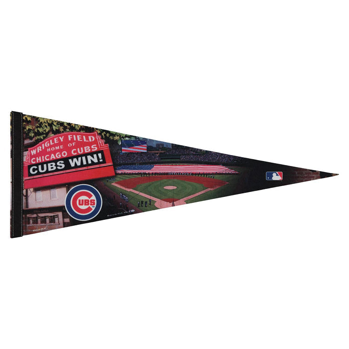 Chicago Cubs 12 x 30 Stadium Premium Pennant