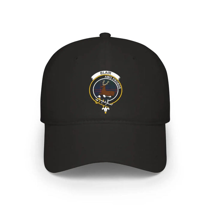 Black Blair cap with small front crest