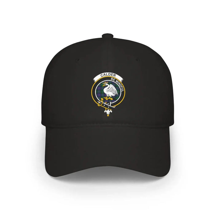 Clan Calder be mindful second design cap in black — low-profile cotton clan hat