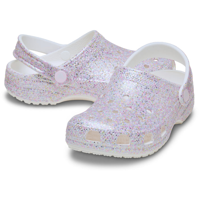 Classic Fantasy Glitter Clog K - Beyaz