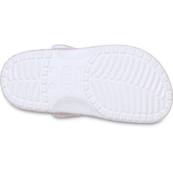 Classic Fantasy Glitter Clog K - Beyaz