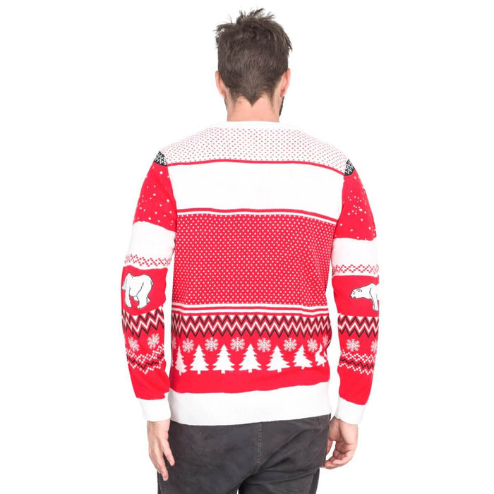 Coca-Cola Polar Bear Coke and Trees Ugly Christmas Sweater-3
