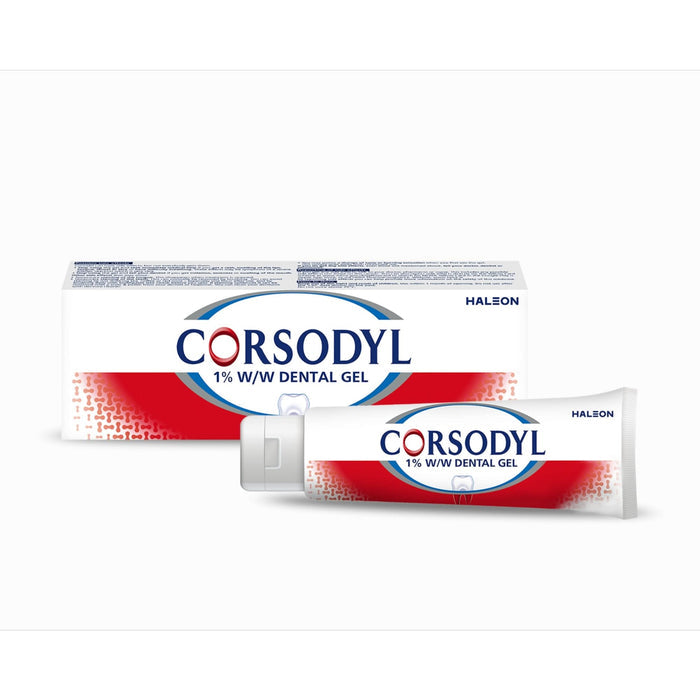 Corsodyl 1% W/W Gum Problem Treatment Dental Gel 50g