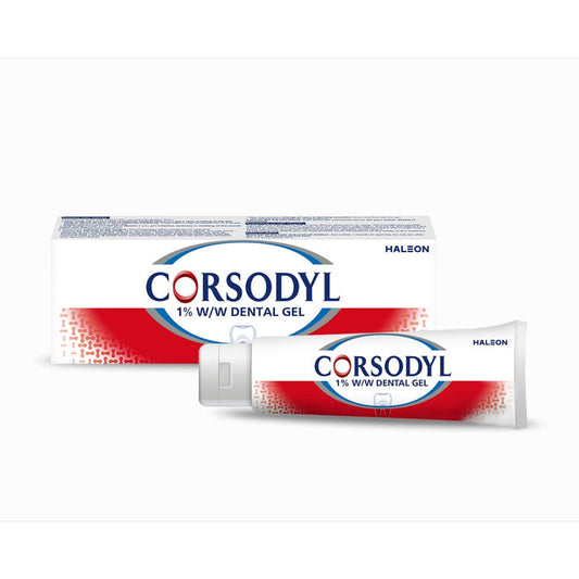 Corsodyl 1% W/W Gum Problem Treatment Dental Gel 50g