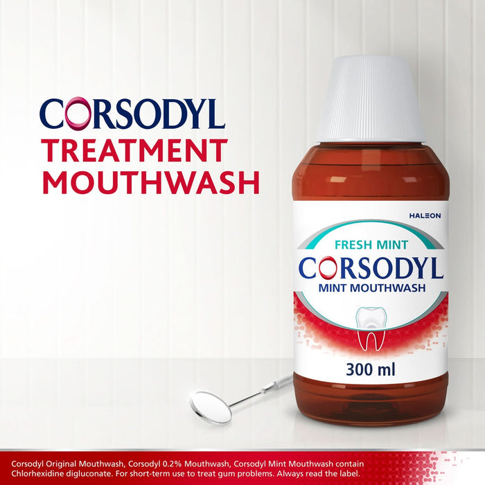 Corsodyl Gum Problem Mouthwash Fresh Mint 300ml