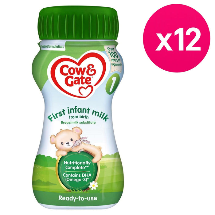 Cow & Gate 1 First Baby Milk Formula 200ml x12