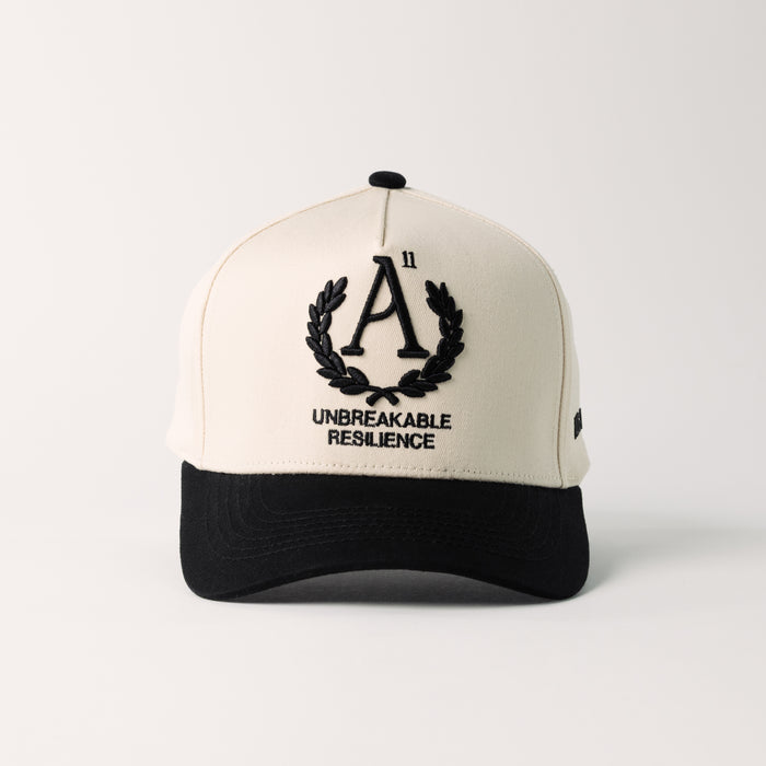 Crest Snapback (Creme/Black)