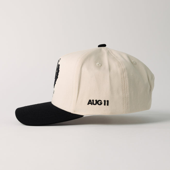 Crest Snapback (Creme/Black)