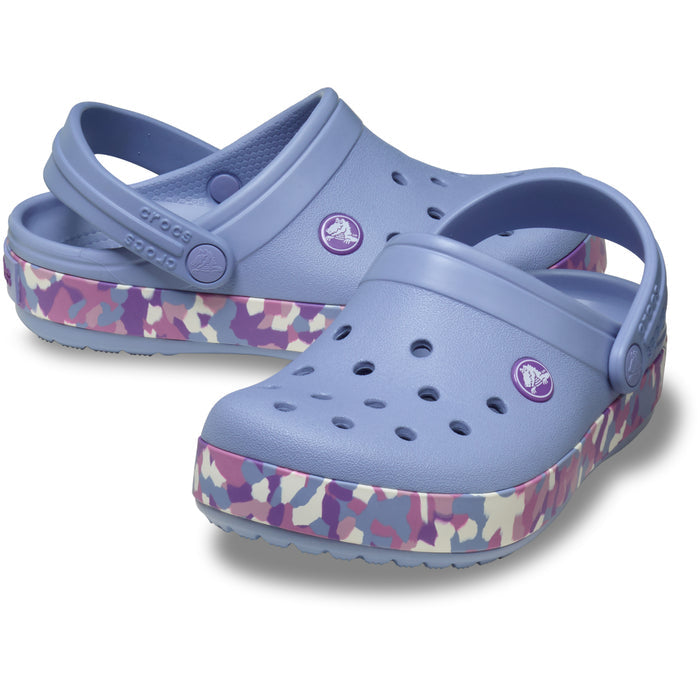 Crocband Glow Confetti BandCgK - Blue Haze/Multi