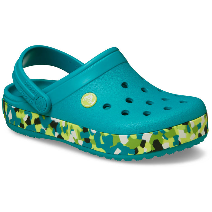 Crocband Glow Confetti BandCgK - Turbo Teal/Multi