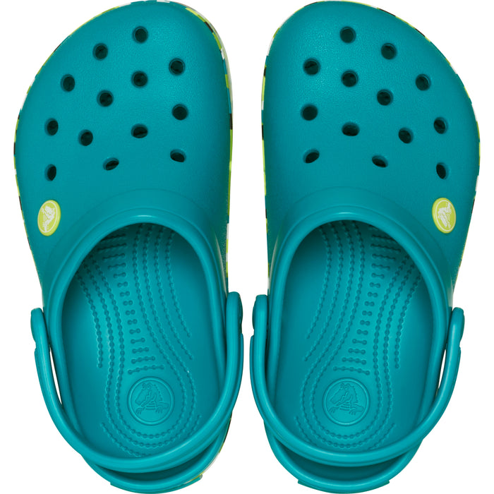 Crocband Glow Confetti BandCgK - Turbo Teal/Multi