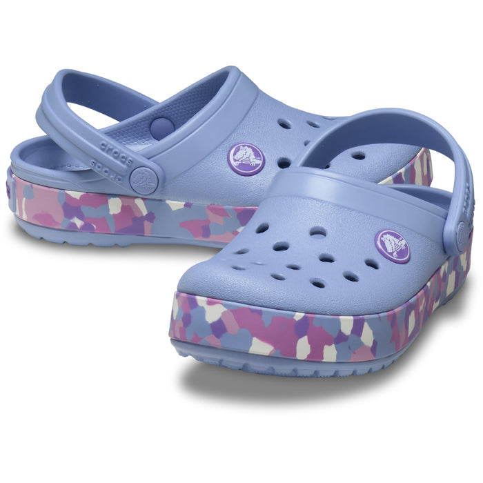 Crocband Glow Confetti BandCgT - Blue Haze/Multi