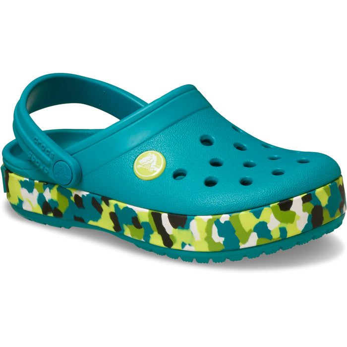 Crocband Glow Confetti BandCgT - Turbo Teal/Multi