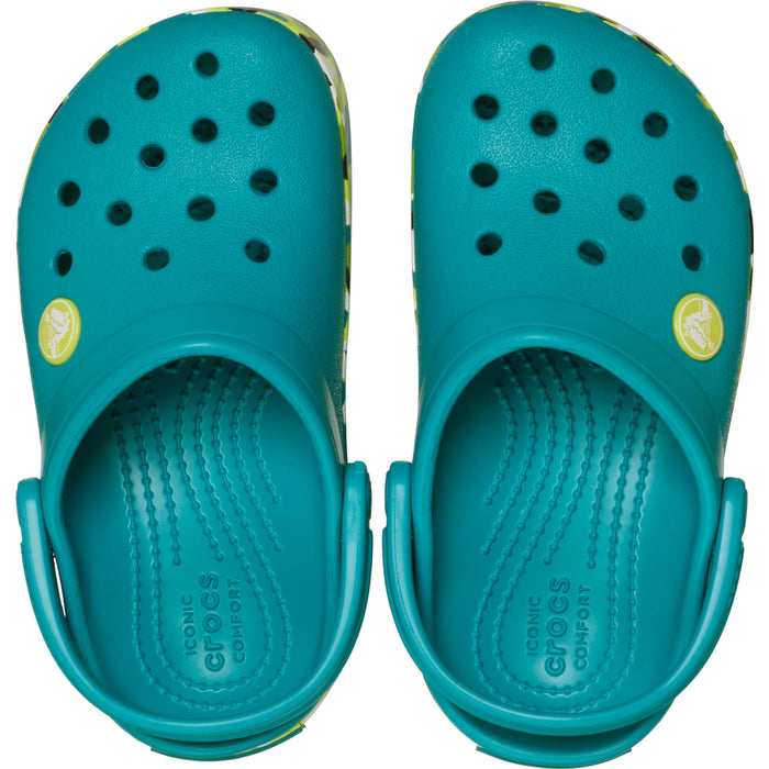 Crocband Glow Confetti BandCgT - Turbo Teal/Multi