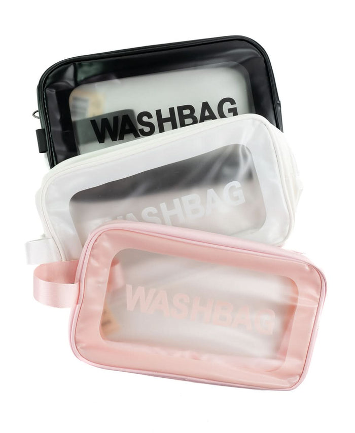 CS Beauty Clear Wash Bag Side Strap