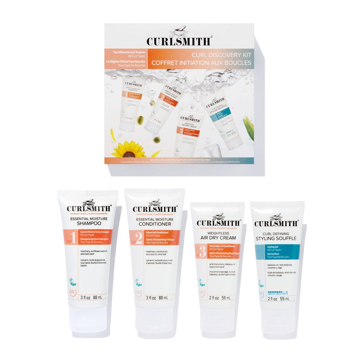Curlsmith Curl Discovery Kit with packaging on a white background