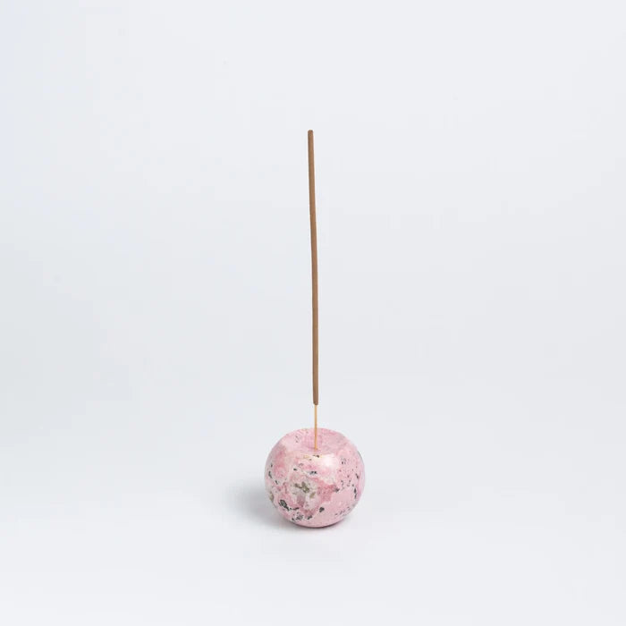 DAR Proyectos-Pink Rhodonite Sphere Incense Holder