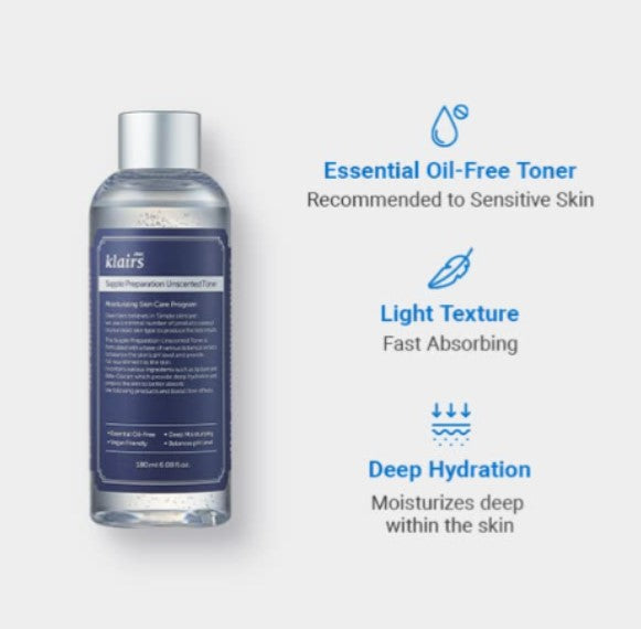 Dear Klairs supple preparation unscented toner 180ml