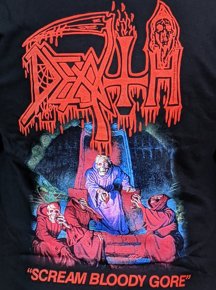 DEATH (Scream Bloody Gore) Men's Zip-Up Hoodie