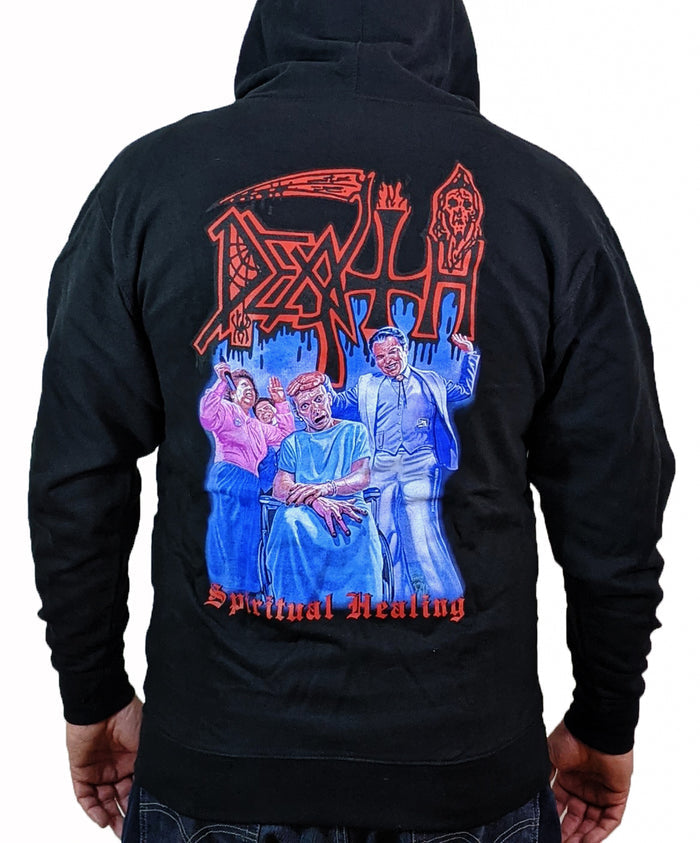DEATH (Spiritual Healing) Men's Zip-Up Hoodie