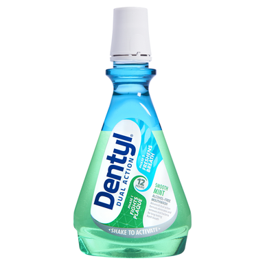 Dentyl Dual Action Smooth Mint Alcohol Free Mouthwash 500ml